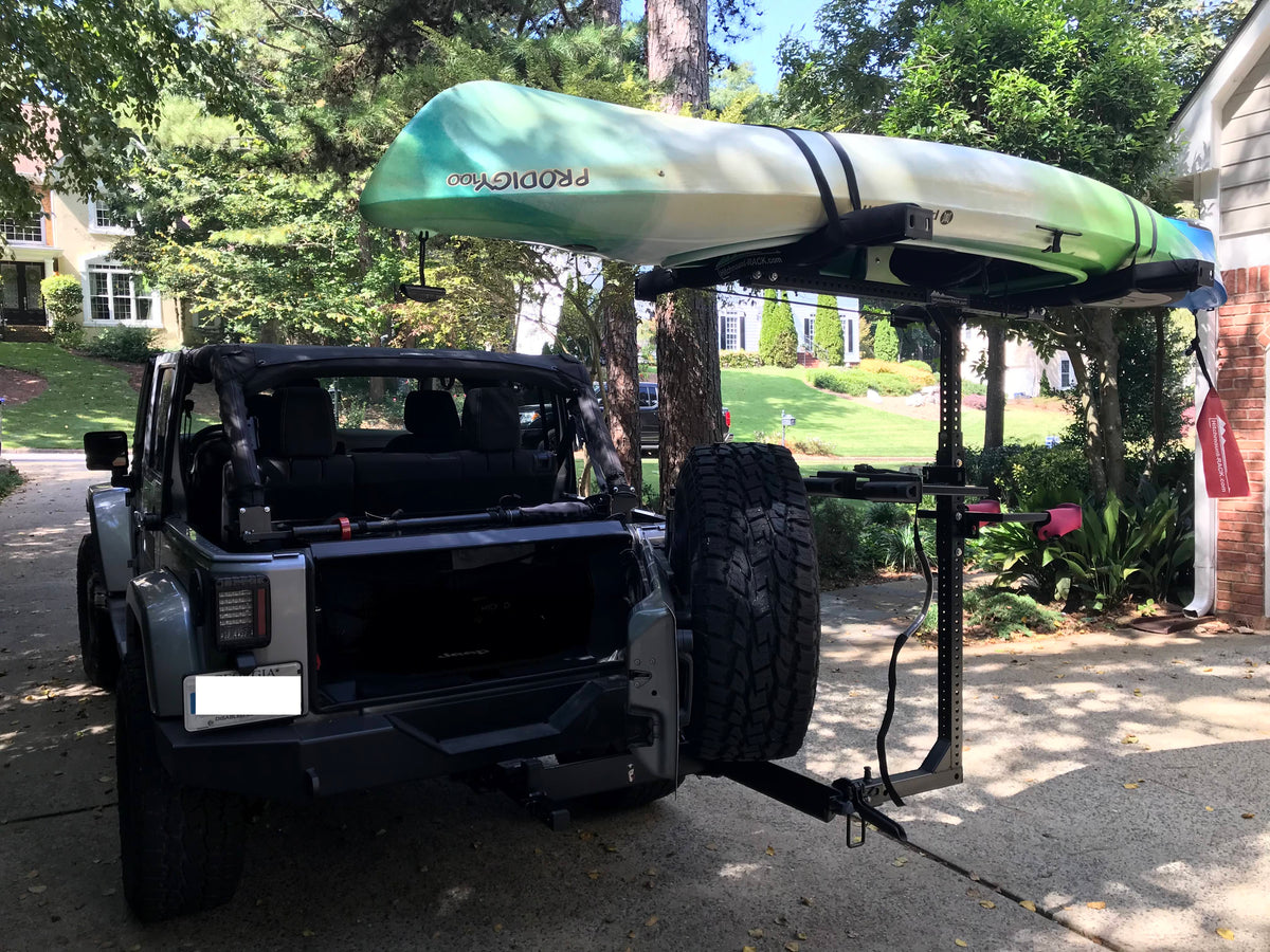 Hitchmount-Rack with Yakima Backswing - tailgate is open!